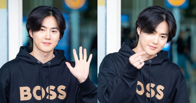 EXO's Suho Seen At Incheon International Airport See Pics